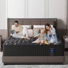 M R H Labor Day Mattress! 10in/12in/14in Hybrid Mattress - Twin/Full/Queen/King Size, Gel Memory Foam & Pocket Springs For Motion Isolation, CertiPUR-US Certified. Medium Soft Support With Breathable Cooling, Pressure Relief For Back Pain. Hypoallergenic, Bed-In-A-Box & Easy Setup." - 14英吋 - 查看 1