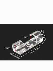 Clips adhesivos para cables, abrazaderas de cable autoadhesivas, sujetacables transparentes, organizador de cables, soporte para cables colgantes para TV, escritorio, hogar, oficina. Clips de cables adhesivos, soportes de cables transparentes para organización de cables, organizadores de cables de plástico para uso en pared y debajo del escritorio, Halloween, Navidad