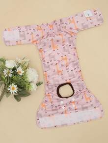 3pcs Reusable & Washable High Quality Dog Diapers, Fashionable Pattern For Small & Medium Dogs, Puppies & Nursing Dogs, Warm Underwear