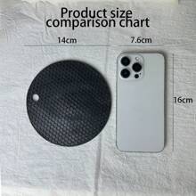 4 piezas de posavasos redondos de silicona con panal - resistentes al calor, flexibles, fáciles de limpiar, antideslizantes, protegen mesas y encimeras de cocina - ideales para platos, ollas y sartenes calientes, perfectos para diversas celebraciones festivas. Confirme que el tamaño del producto sea adecuado antes de comprar.