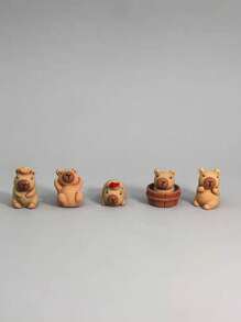 5/10 件可爱水豚卡通鞋饰 - 可爱动物装饰，适合女士、男士、女孩、男孩的木屐和凉鞋，适合夏季休闲鞋