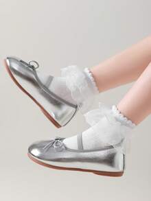 1/3 Pairs Girls White Lace Trim, Cute Ruffle Cuff Breathable Knit Crew Socks, Ins Style Princess Sailor Socks For Spring/Autumn, Suitable For Home, School, Dance, Party, Holiday Gift - Multicolor - View 8