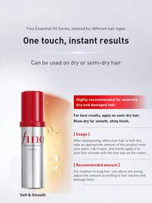 Fino 70ml Luxurious Smoothing Hair Oil, Designed For Dry & Damaged Hair, 72-Hour Long-Lasting Waterfall-Like Softness, Leaves Hair Soft, Smooth, Moisturized And Glossy, Repairs Damaged Hair, Infused With 22 Concentrated Skincare-Grade Nourishing Ingredients, Black Cumin Seed Oil And Pearl Peptide Technology, Elegant Floral Fragrance Lasts For 72 Hours, Suitable For All Hair Types, Best Results On Damp Hair, Instant Effects. - Hair Oil - View 10