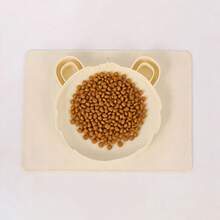 1 件卡通动物形状食物盘，婴幼儿喂食盘，宠物猫狗舔垫 - 彩色 - 查看 3