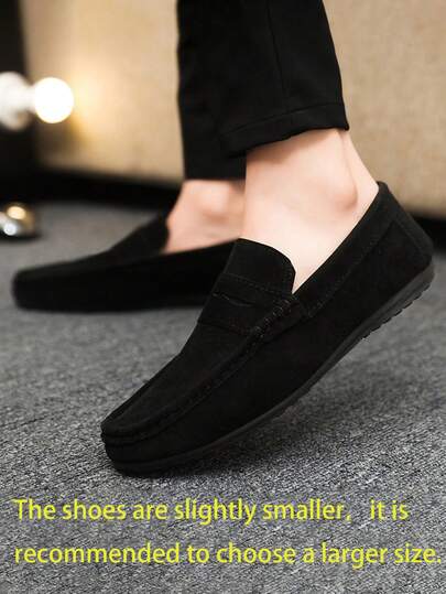 2025 Spring New Men's Loafers, Classic Fashion Leather Shoes, Moccasins, Comfortable Formal Shoes, Slip-On, Driving Shoes, Versatile Soft Sole Shoes (Shoes Run Small, Recommend Ordering One Size Up)