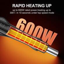 ILIBILIB 600W Quick Heat Constant Temperature, Precise Temperature Control Rework Soldering Station 2-In-1 Hot Air Gun Soldering Iron Kit - UK Plug(220-240V) - View 3