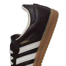 Adidas 男士女士板鞋SAMBA OG戶外日常休閒鞋舒適運動鞋JR0891 - 深棕色/漢玉白 - 查看 7