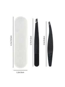 1/2 piezas Pinzas para cejas con escamas de pescado de acero inoxidable, herramienta de arreglo de cejas de precisión, herramienta para extensiones de pestañas, adecuada para accesorios de maquillaje de mujer