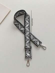 1PC Of Bohemian-Style Embroidery Pattern Long Shoulder Strap, Comfortable And Adjustable Shoulder Strap, DIY Bag Accessory, Shoulder Strap, Suitable For Various Ladies' Bags - Multicolor - View 3