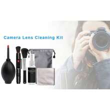 Kit de limpieza multifuncional: soplador de aire profesional, paño de limpieza de lentes DSLR, herramientas de limpieza de cepillos, limpieza en seco para sensor CCD, lentes, teclado, cámara, electrónica digital, teléfono inteligente - Multicolor - Ver 8