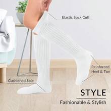 Witwot Slouch Socks Women Knit Knee High Boot Long Tube Scrunch Sock For Woman