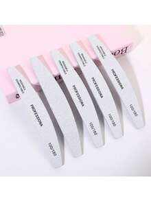 3pcs/5pcs/10pcs/50pcs Professional Nail Files, Grey & White Grit Two-Sided Manicure Buffing Blocks - Multicolor - View 7