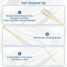 4pcs Nose Hair Remover, Easy To Clean, Tail Removes Ears, Two-In-One Remover: 360-Degree Rotating Nose Hair Trimmer For Men And Women, A Must-Have For Personal Care 3/2/1pc