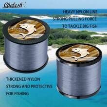 chelesh 546yds, 328yds Monofilament Nylon Fishing Line, Transparent Invisible Absorbent, Abrasion Resistant Nylon Line, Diameter 0.52mm-1.0mm, Strength 35LB-150LB, Suitable For Freshwater, Saltwater, Sea Fishing, Ideal For Long Distance Casting And Braiding Nets, Also Can Be Used For Invisible String, Beading, Strong Monofilament, Hanging Handmade DIY Decorations And Crafts.