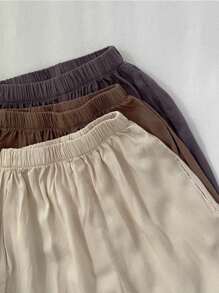 3pcs/Set Kids Anti-Mosquito Loose Pants, Boys Girls Summer Lightweight Breathable Trousers, Toddler Children 3/4 Air Conditioning Pants