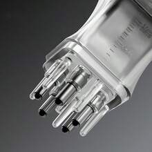 1 aplicator portabil pentru medicamente pentru scalp cu bilă de masaj, dozator de lichide pentru tratamentul părului