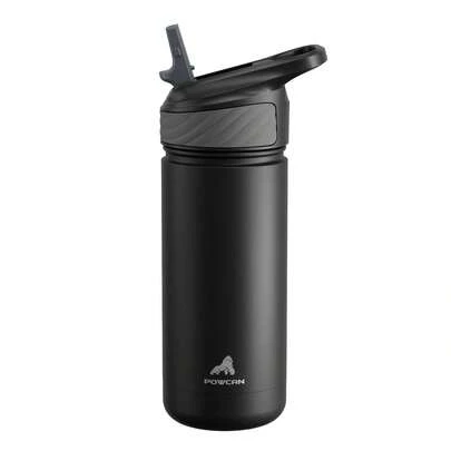 18 oz Insulated Tumbler with Straw – Stainless Steel Water Bottle, Leak-Proof Double Wall Coffee Cup, Keeps Cold for 24H, Fits Car Cup Holder, Reusable Travel Mug for Sports, Gym, School, and Travel