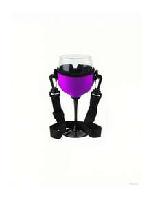 Portable Wine Glass Holder: This Durable Plastic Portable Wine Glass Holder With Adjustable Wine Glass Rack And Neoprene Wine Glass Sleeve Frees Up Your Hands To Fully Enjoy Your Drinking Experience. It Includes An Adjustable Stemware Rack, A Neck-Hanging Wine Glass Holder, And A Wine Glass Protector Sleeve. Additionally, It Comes With An Adjustable Strap, Making It An Ideal Choice For Parties, Outdoor Gatherings, Picnics, And Barbecues. - Multicolor - View 15