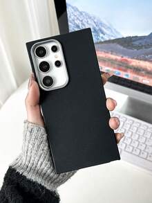 极简时尚白色、灰色、黑色仿皮纹理手机壳，防指纹、防水、防汗，超薄柔软触感，手机保护套，兼容三星 17 Pro Max、13/14/15/16/16 Plus/16 Pro Max - 黑色 - 查看 11