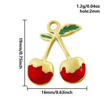 1pc/2pcs Luxury Delicate 304 Stainless Steel Electroplated Pendant Charms, Suitable For DIY Jewelry, Jewelry Making, Crafts - Ocean Life, Cherry, Flower Designs - Color - View 59