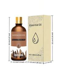 100ml/30ml 大瓶装优质檀香精油，100% 纯天然，适用于扩香器、加湿器、自然风格 | 滋养油，节日礼物 - 檀香木 - 查看 11