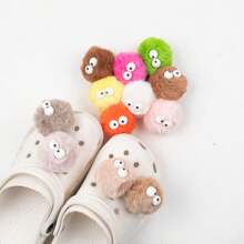 1pc Colorful Fairy Ball Shoe Charm, DIY Shoe Accessory Suitable For Beach Bag Decoration, Clog Accessories, Birthday, Christmas, Halloween Party Gifts, Creative