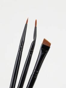 RANCAI 6件套精准斜角眼线刷套装，包含弯头眼线刷、细节刷、螺旋眉刷、斜角眉刷、扁平眼线刷和眼影刷 - 彩色 - 查看 10