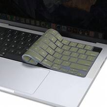 Keyboard Cover Skin Compatible With 15 Inch M3 A3114 M2 A2941/13.6 A3113 A2681/Pro 14/16 M4 M3 M2 M1, Midnight Green - Army Green - View 7