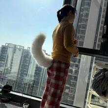 1pcs  Suitable For All Seasons  Animal    Cosplay Props,Electric Tail - White - View 2