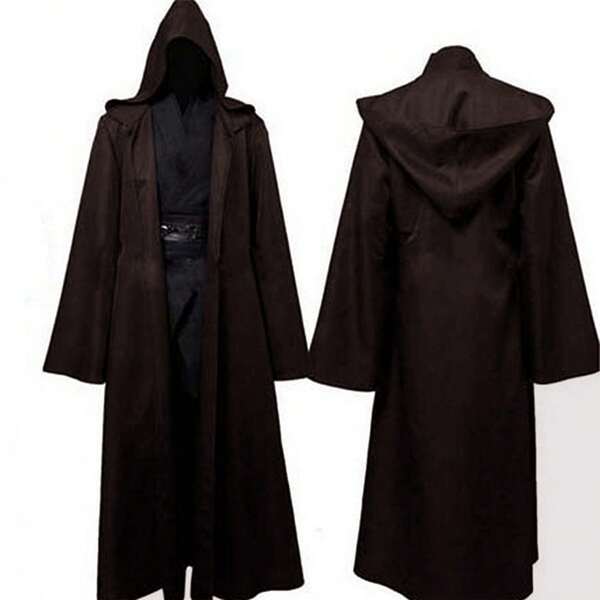 Fantasias de Cosplay Adulto Homens Mulheres Manto Preto com Capuz Capa Mangas Longas para Halloween Carnaval Festa Vampiro, Decorações de Outono, Decorações de Halloween para Exterior, Decorações de Halloween