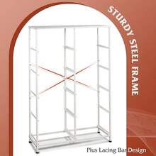 White Dresser For Bedroom With 10 Drawers Dressers & Chest Of Drawers With Wood Top, Metal Frame,Tall Dressers For Girls Bedroom,Living Room,Hallway,Closet - trắng - Xem 6