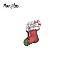 Manyilus Manyilus Original 1 Stück 925 Sterling Silber Weihnachtsmann, Weihnachtsren, Weihnachtsbaum, Weihnachtsmann, Weihnachtshaus, Weihnachtsstrumpf, Weihnachts-Charm-Serie Anhänger. Geeignet für Armbänder & Halsketten, sie sind perfekte Geschenke für Familie und Freunde - ideal als Weihnachtsgeschenke, Geburtstagsgeschenke und Freundschaftstaggeschenke.