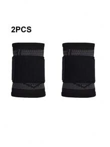 2/1PC Outdoor Sport Workout Wristband Weight Lifting Wrist Protector With Elastic Compression Tennis Badminton Men Women Wrist Support Sports Wristband - Black - View 7