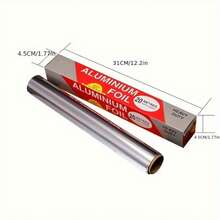 1 Heavy Duty Aluminum Foil - Thick, Disposable For Baking And Grilling, Suitable For Fish, Vegetables, Etc. - Ideal For Grilling And Oven Use | Reusable Cooking Wrap Material | Durable Aluminum Foil Material
