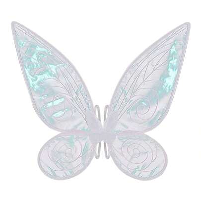 Alas de hada blancas para adultos, alas de mariposa para niñas, alas de ángel, disfraz de hada para damas para fiestas de Halloween y regalos
