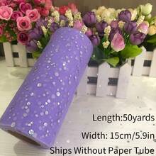 Polka Dot Sequin Mesh Rolls - 10/50 Yards Polka Dot Mesh Netting For Christmas/New Year/Valentine/Wedding/Birthday/Halloween Decoration Tutu Skirts, Gift Wrapping, Party Decor