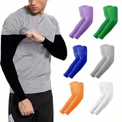 1Pair Of Cooling Arm Sleeves For Men And Women Are Suitable For Activities Such As Basketball Tennis Cycling Running And Driving