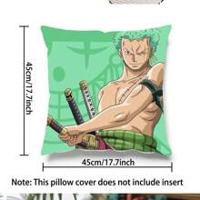 1pc Japanese Famous Anime One Piece Pillowcase Chair Cushion Cover Decorative Pillowcase Decorative Pillowcase Girls Bed Decorative Pillowcase