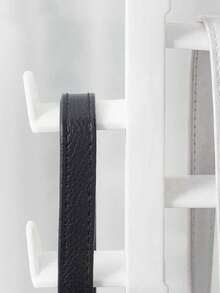 1/2/3 piezas Organizador de armario ahorrando espacio, Percha para bolsas colgantes sin costuras, Soporte para bufandas y corbatas, Estantería apilable para abrigos - Multicolor - Ver 5