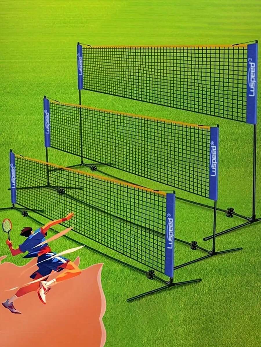 1个便携式羽毛球网，室内外专业比赛标准网（注意：仅含网，不含网框） - 彩色 - 查看 1