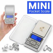 0.01g High Precision 4.7in Mini Portable Gold Scale, Jewelry Scale, Kitchen Scale, Food Weight Electronic Scale, Small Non-Slip Household Scale, Multi-Unit Conversion, Kitchen Accessory Weighing Tool, Suitable For Laboratory, Powder, Jewelry, Baking, Nutrition Management, Kitchen, Travel Food Scale, 2*AAA Batteries Not Included