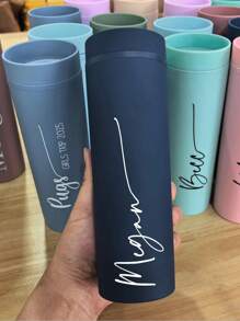 Bridesmaid Gift, Personalized Tumbler With Lid And Straw, Christmas Tumbler, 16 Oz Skinny Cup,Bridesmaid Proposal,Bachelorette Party Gifts