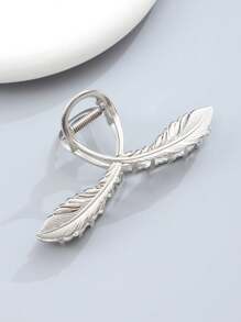 1 buc Clamă de păr metalică de dimensiuni mari - 4,33 inci (aproximativ 11 cm) Clamă de păr argintie, potrivită pentru femei cu păr subțire, prindere perfectă pentru părul gros și putere de fixare puternică, accesoriu de păr la modă pentru femei. Fundă, Piesă de păr aurie, Gheare de păr, Cleme de păr, Cleme de păr, Clemă de păr, Clemă de păr, Prindere de păr, Accesorii de păr de toamnă și iarnă pentru femei, pentru ținute de vacanță.