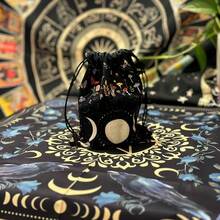 1pc Tarot Tablecover Elegant Sun And Moon Mandala Talobu Altar Cloth Starry Sky Table Cloth Witchcraft Astrology Black Oracle Mat Tarot Tablecloth Boho Playmat Cloth Home Decor - Black - View 11