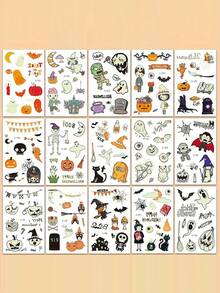 Süße rosa Einhorn Temporäre Aufkleber, Cartoon Fantasy Einhorn Design, geeignet für Partys, Strandreisen und Sommerfestivals - und nicht-irritierende Körperkunst Aufkleber | Leuchtende und wasserfeste Cartoon Meereslebewesen | Geburtstags-Party, Ozean Meerjungfrau Aufkleber Geburtstags-Party Geschenke, Strandaktivitäten und Weihnachtsstrümpfe ideal für Geburtstags-Party Dekoration