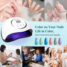 1Pc UV LED Gel Nail Lamp, Professional UV Nail Light For Gel Polish Fast Curing, LED Nail Gel UV Nail Dryer  For Home & Salon - trắng - Xem 4