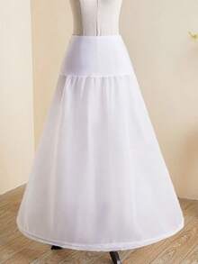 Váy lót crinoline cỡ lớn có thể điều chỉnh, váy lót dài ngang gối cho váy cưới Lolita. - Nhiều màu - Xem 3