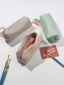 Foldable Portable PU Makeup Stationery Pencil Pen Storage Pouch - Single Piece - View 6