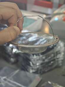 Stainless Steel Kitchen Sink Strainer, Drain Filter, Food Debris Catcher, Sink Stopper, Garbage Disposal Cover - Silver - View 9