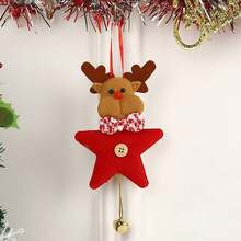 Christmas Tree Ornaments, Santa Claus, Snowman, Reindeer Pendant Decorations With Bells, Suitable For Home Holiday Party Decor Home Decor Christmas Decorations Room Decor Winter